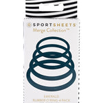Sportsheets O Ring 4 Pack - Emerald Sportsheets