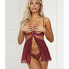 Super Sexy Stretch Lace Babydoll W/g-string O/s Seven 'til Midnight Costume