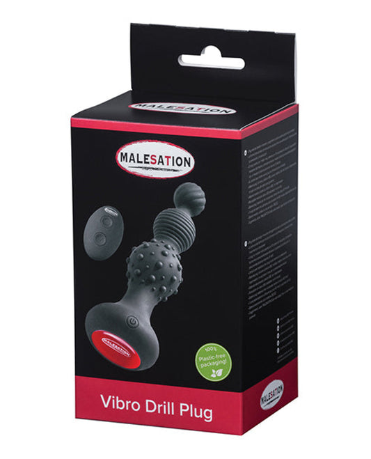 Malesation Vibro Drill Plug - Black Malesation 1657