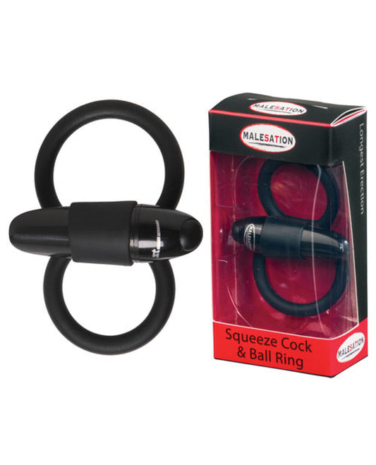 Malesation Squeeze Cock & Ball Ring - Black Malesation 1657