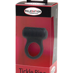 Malesation Tickle Me Nubbed Cock Ring - Black Malesation