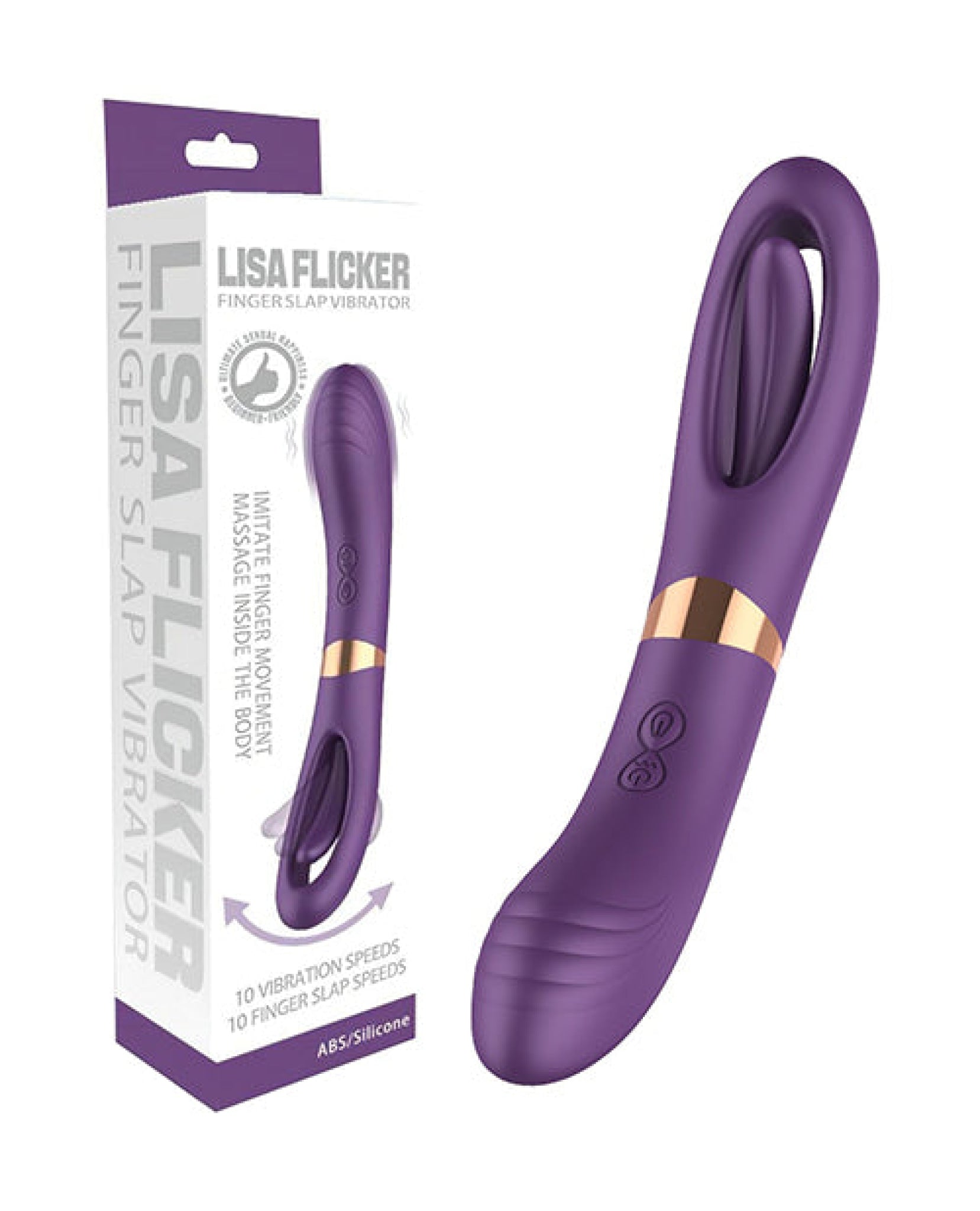 Lisa Flicking G-spot Vibrator - Purple Secwell
