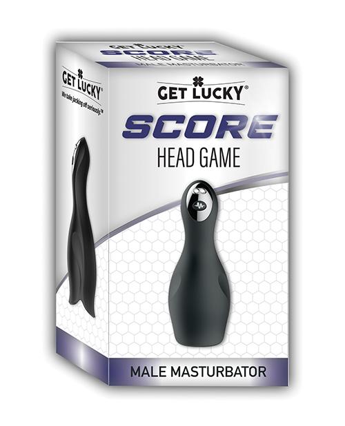 Get Lucky Score Head Game Masturbator - Black Get Lucky