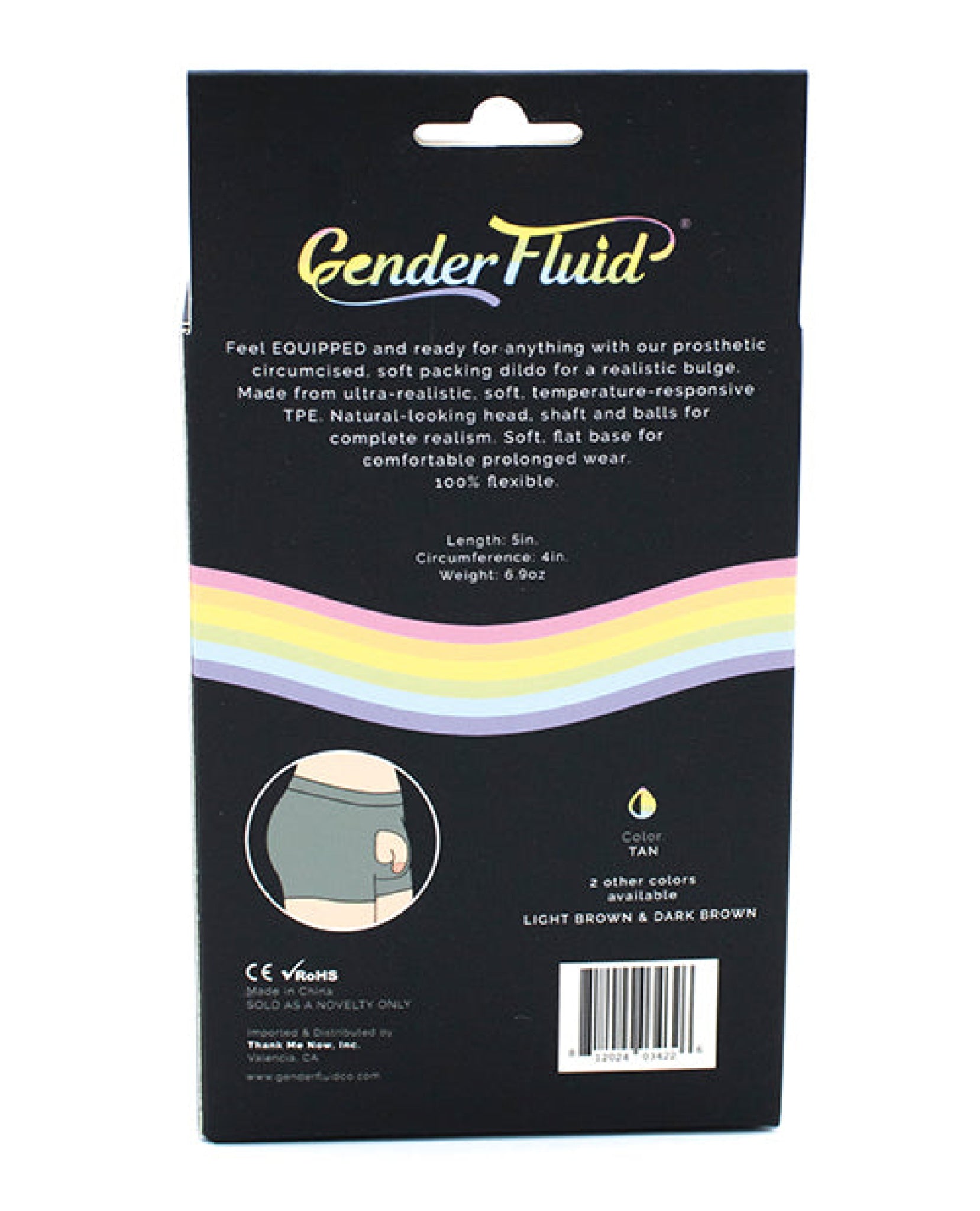 Gender Fluid 5" Equipped Soft Packer Gender Fluid