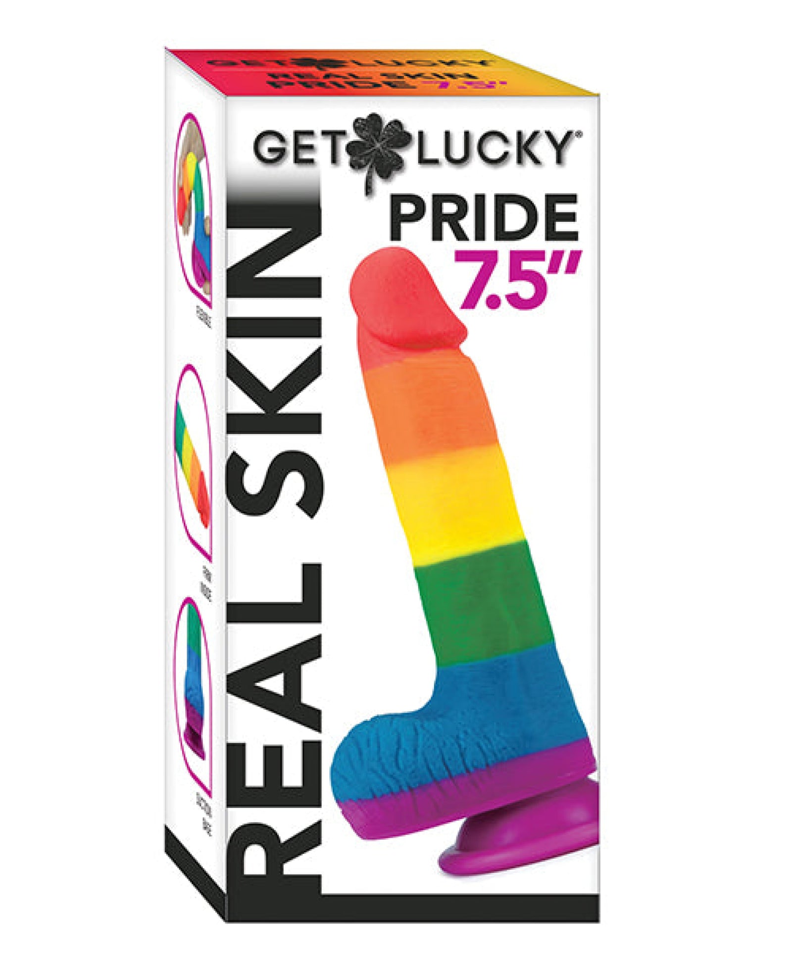 Get Lucky 7.5" Real Skin Series Pride- Rainbow Get Lucky