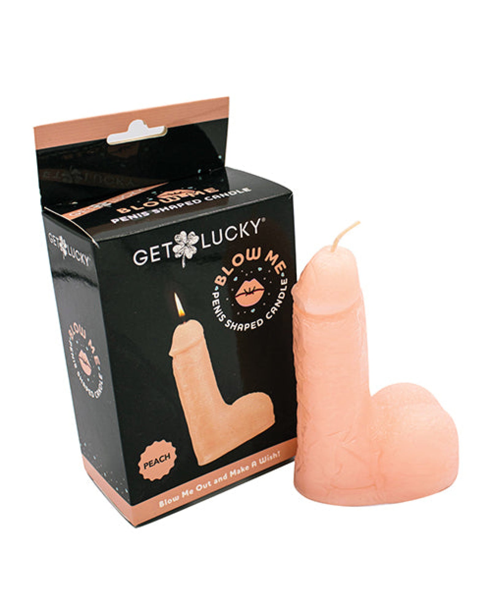 Get Lucky 5" Blow Me Penis Candle - Peach Get Lucky