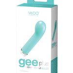 Vedo Gee Plus Rechargeable Vibe - Tease Me Turquoise VēDO