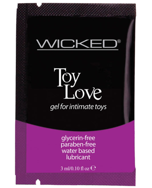 Wicked Sensual Care Toy Love Water Based Lubricant - .1 Oz Fragrance Free Wicked Sensual Care 500