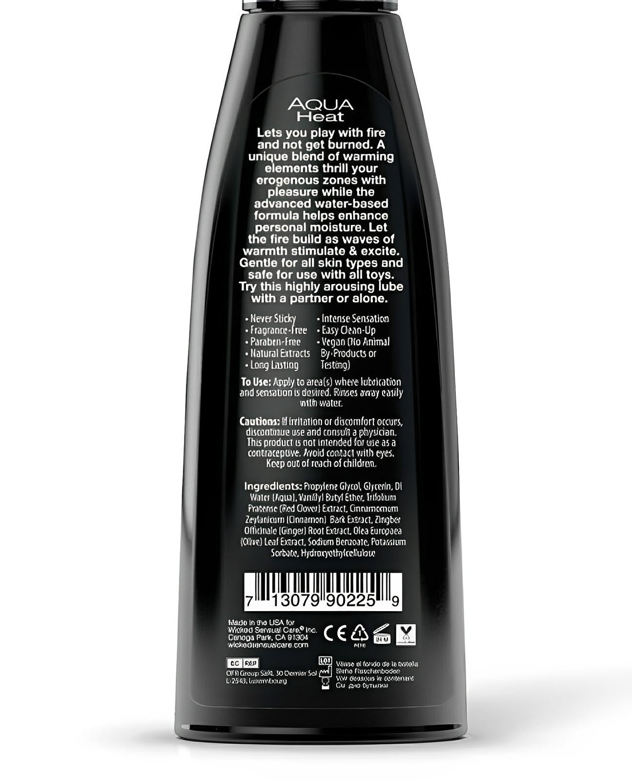 Wicked Sensual Care Heat Warming Waterbased Lubricant Wicked Sensual Care