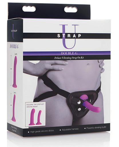 Strap U Double G Deluxe Vibrating Strap-on Kit Strap U