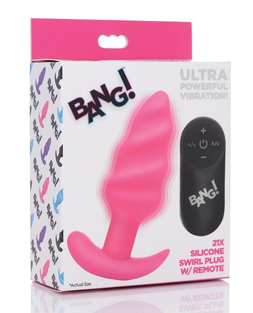 Bang! Vibrating Butt Plug W/remote Control Bang!