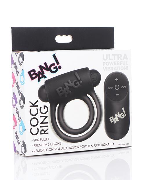 Bang! Vibrating Cock Ring & Bullet W/remote Control Bang!