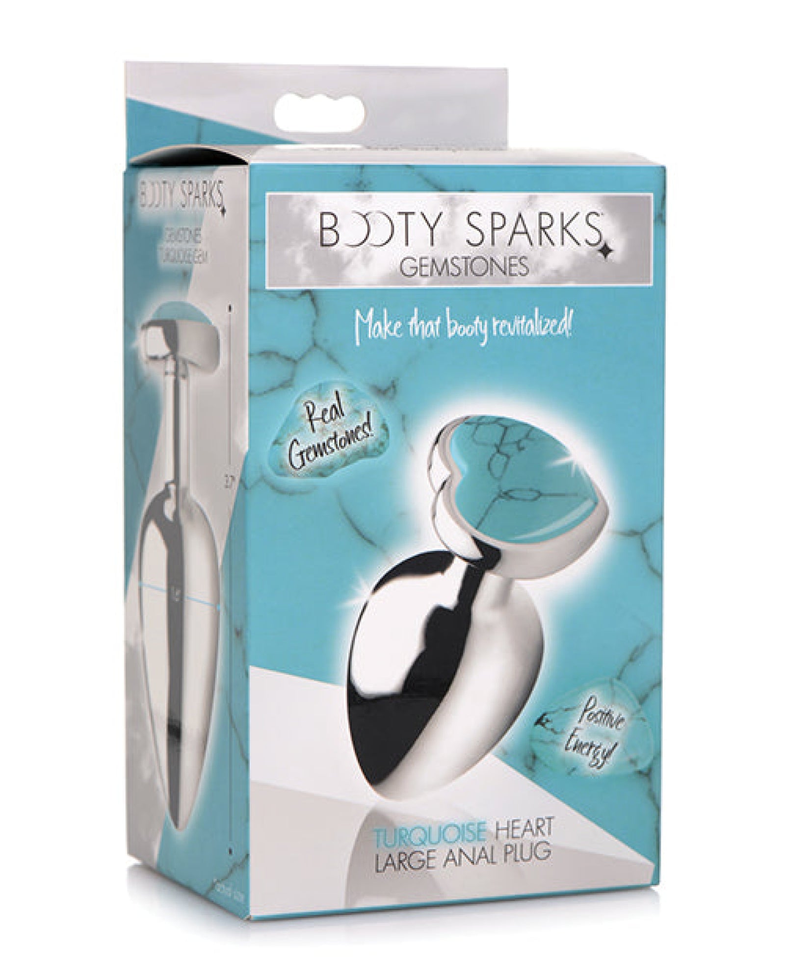Booty Sparks Gemstones Turquoise Heart Anal Plug Booty Sparks