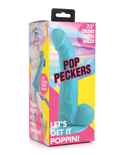 Pop Peckers 7.5" Dildo W/balls Pop Peckers 1657
