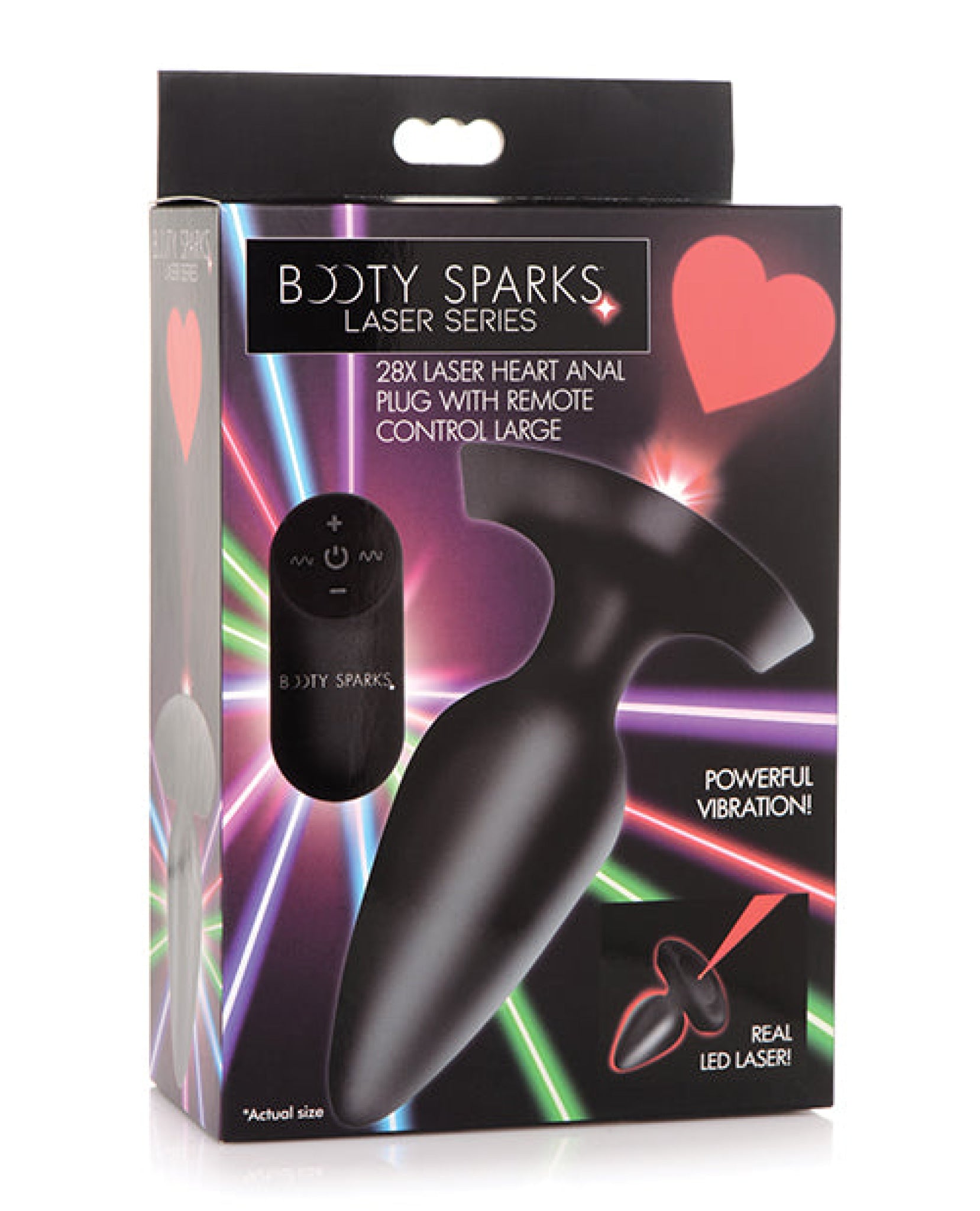 Booty Sparks Laser Heart Anal Plug W/remote Booty Sparks