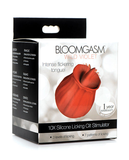 Inmi Bloomgasm Wild Violet 10x Licking Stimulator - Red Inmi 1657