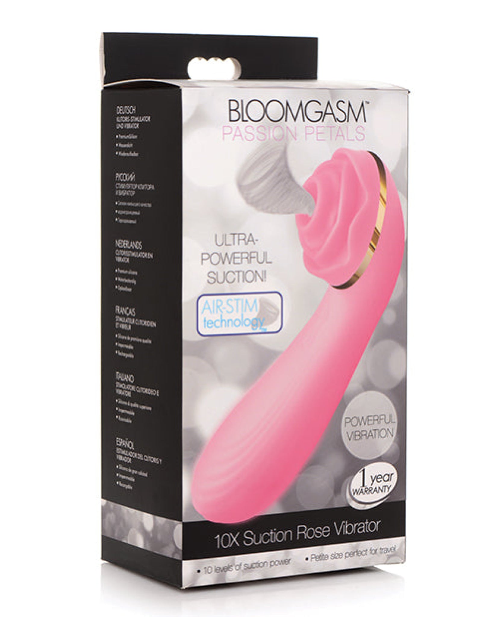 Inmi Bloomgasm Passion Petals 10x Silicone Suction Rose Vibrator Inmi