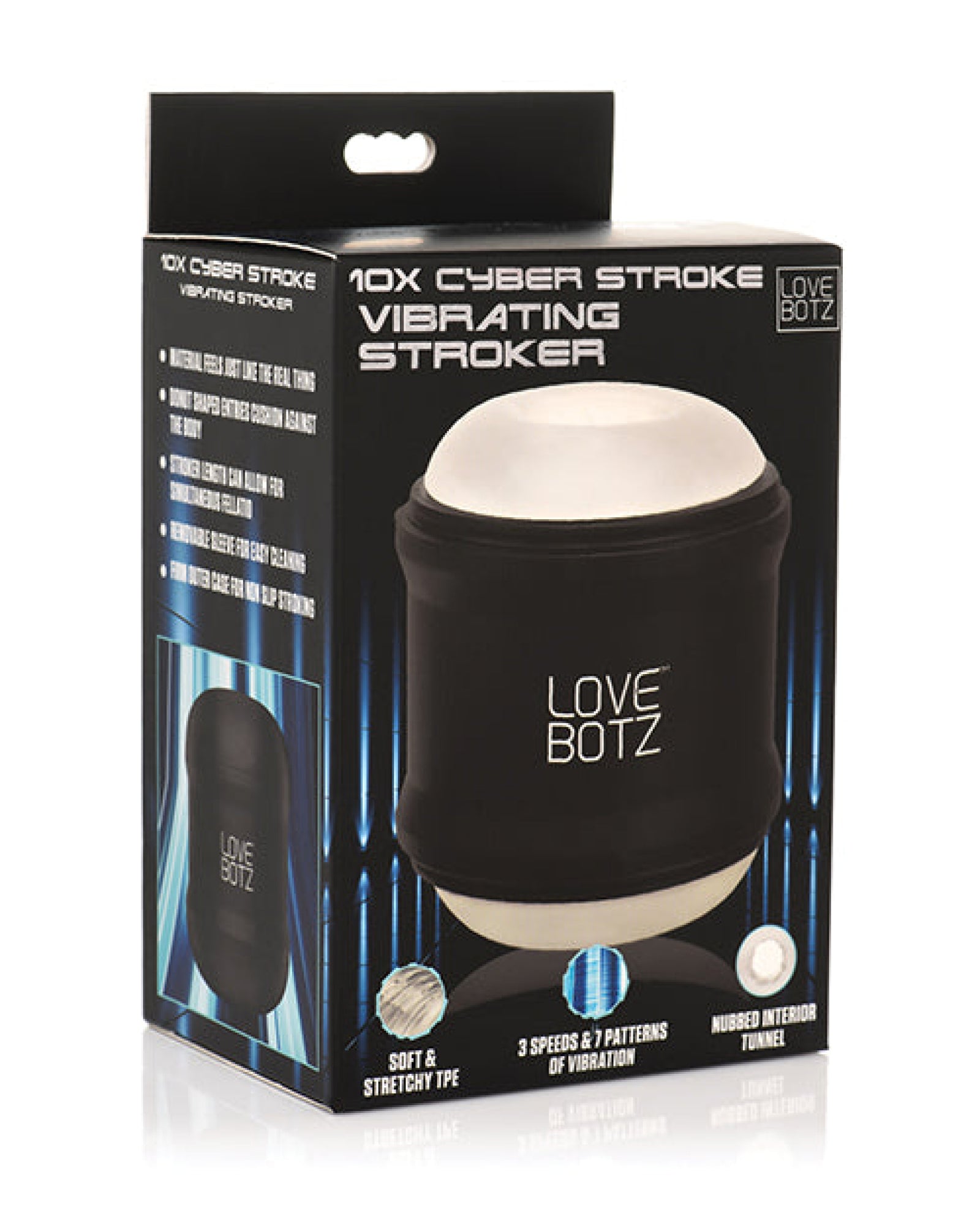 Lovebotz Mini Vibrating Double Stroker - Black Lovebotz