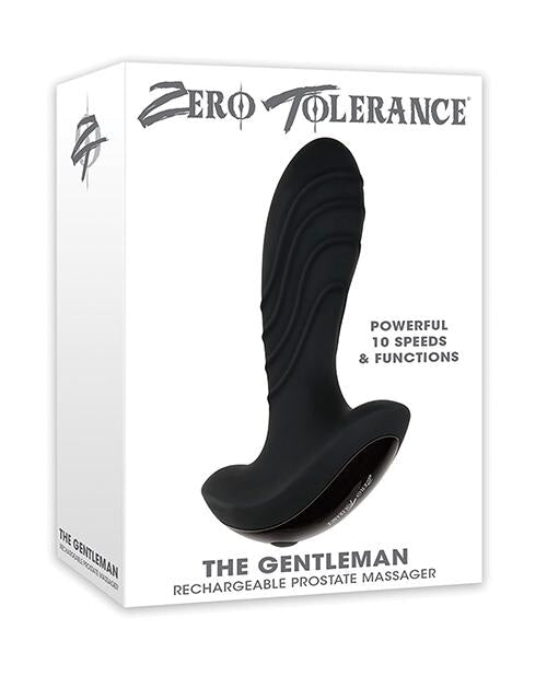 Zero Tolerance The Gentleman Rechargeable Prostate Massager - Black Zero Tolerance