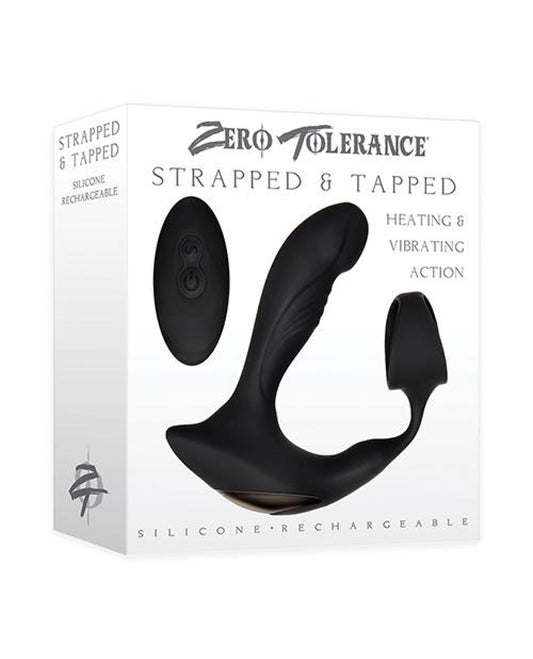 Zero Tolerance Strapped & Tapped Rechargeable Prostate Vibrator - Black Zero Tolerance 1657
