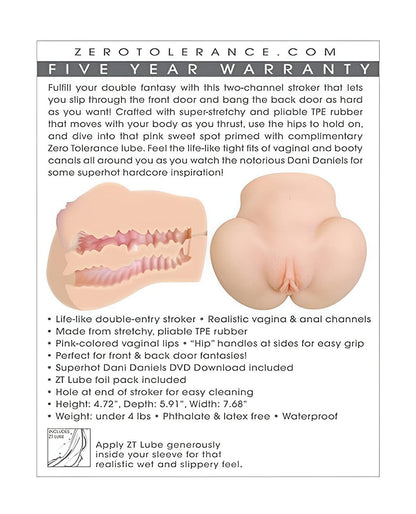 Zero Tolerance Dani Daniels Realistic Ass & Vagina Stroker W-movie Download Zero Tolerance