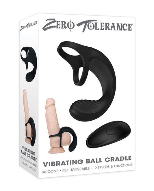 Zero Tolerance Vibrating Ball Cradle W-remote - Black Zero Tolerance 500