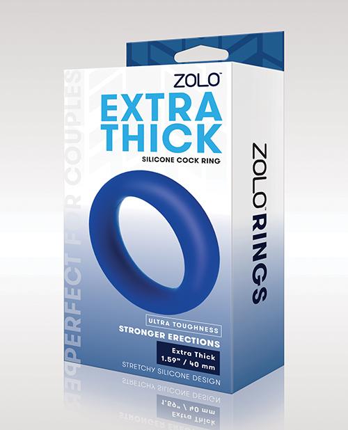 Zolo Extra Thick Silicone Cock Ring - Blue Zolo™ 1657