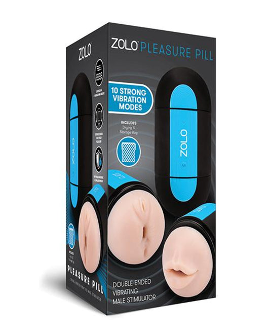 Zolo Pleasure Pill Double Ended Vibrating Stimulator - Ivory Zolo™ 1657