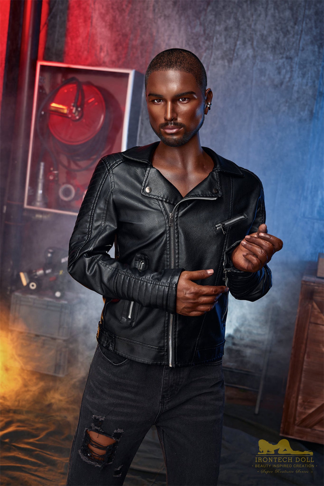 Kevin Ebony Silicone Male Sex Doll - IronTech Doll® Irontech Doll®