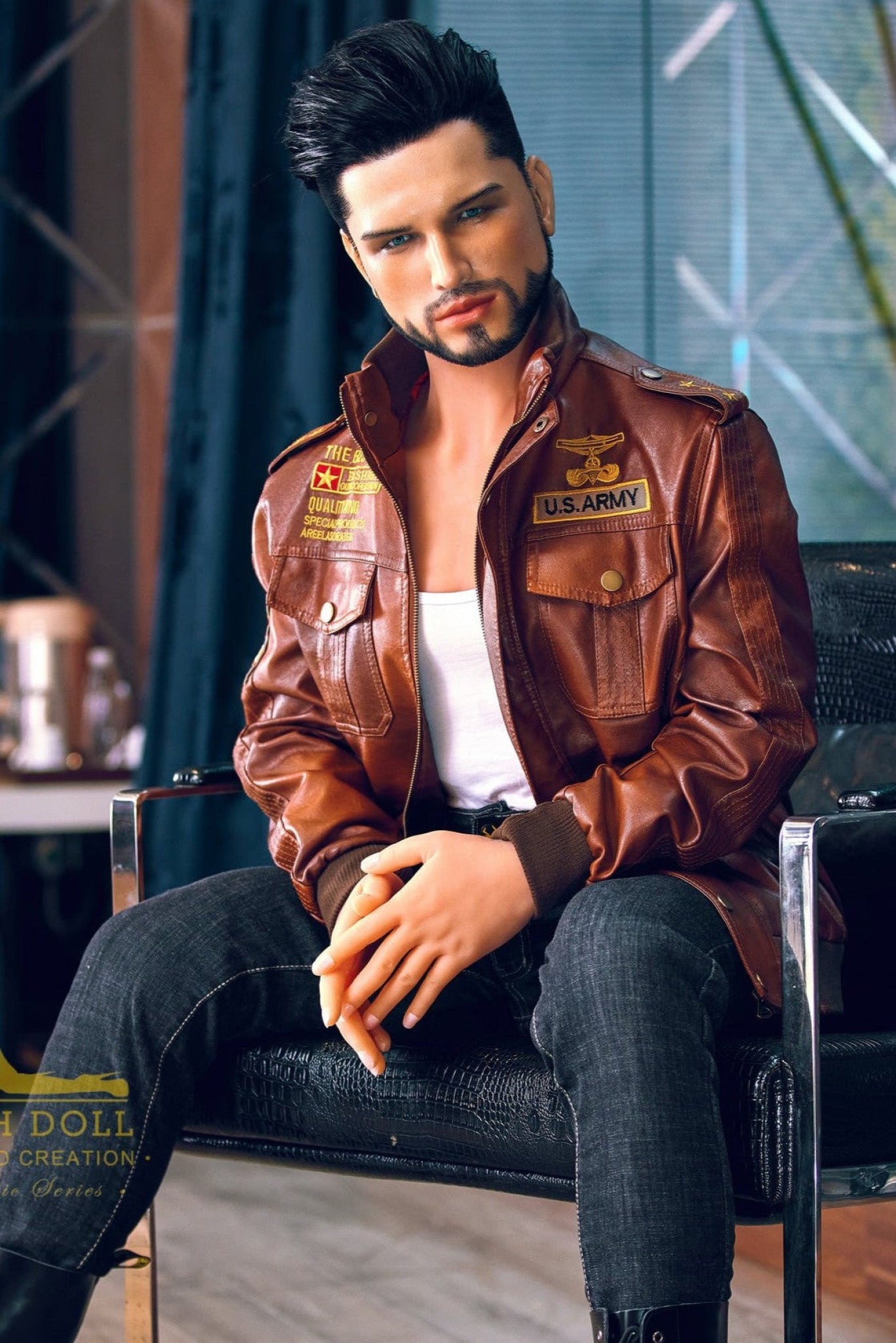 Kelvin Biker Hybrid Male Sex Doll - Iron Tech Doll Irontech Doll®