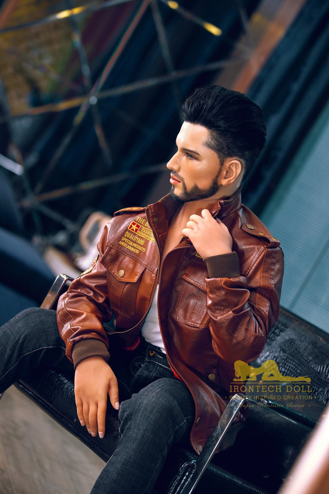 Kelvin Biker Hybrid Male Sex Doll - Iron Tech Doll Irontech Doll®