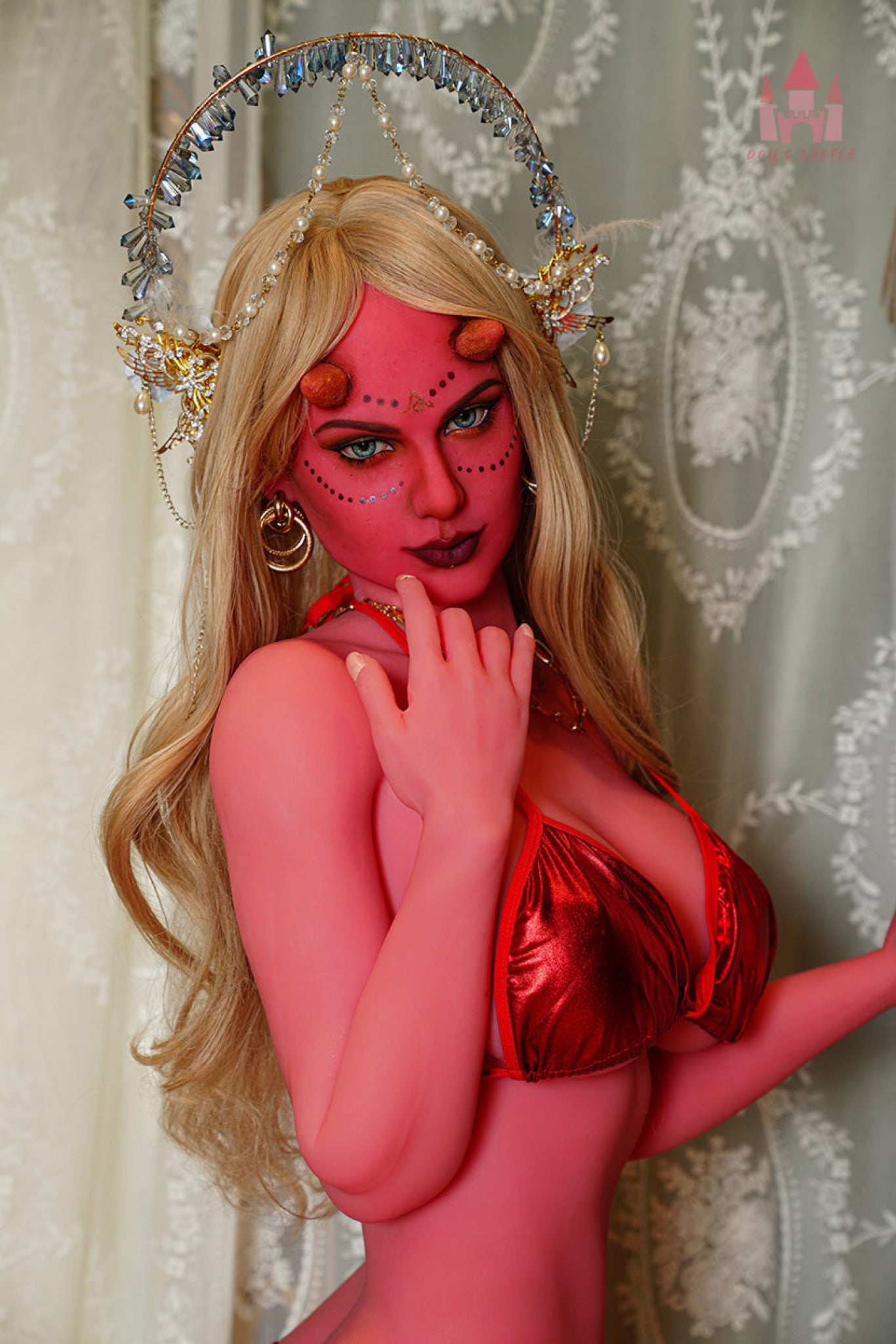 Red Skin Queen Alien Cheap Female Sex Doll - Doll's Castle Doll's Castle