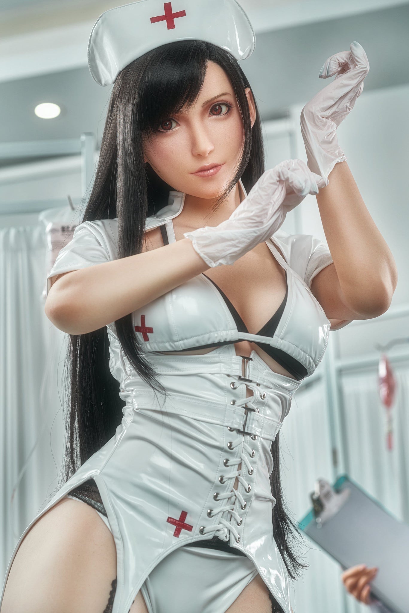 Tifa Nurse 168cm / 5ft7 D-Cup Silicone Sex Doll pic